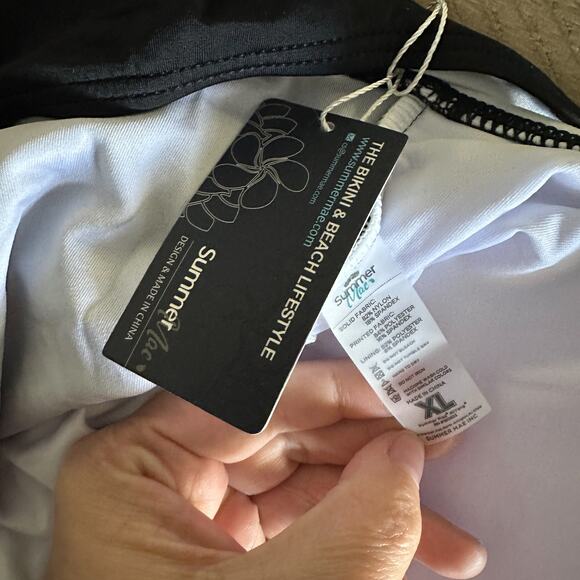 Summer Mae V-Neck Floral Tummy Control One Piece NWT - XL - Picture 8 of 8